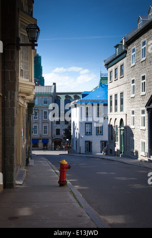 Case in una città di Quebec City, Quebec, Canada Foto Stock