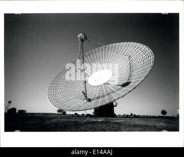 Apr. 17, 2012 - Parkes Radio Telescope, N.S.W. Foto Stock