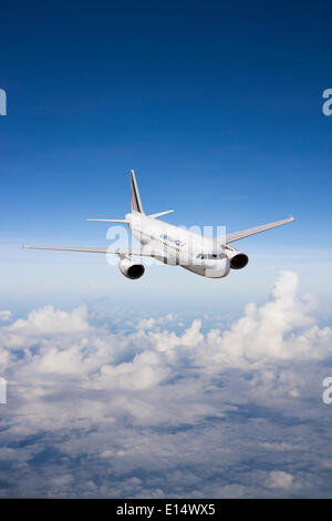 Air France Airbus A318-111 in volo Foto Stock