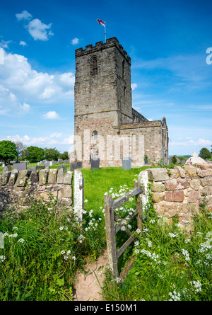 Il priorato di chiesa di St Mary e St Hardulph a Breedon sulla collina, LEICESTERSHIRE REGNO UNITO Inghilterra Foto Stock