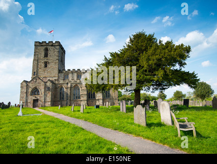 Il priorato di chiesa di St Mary e St Hardulph a Breedon sulla collina, LEICESTERSHIRE REGNO UNITO Inghilterra Foto Stock