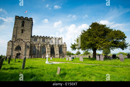 Il priorato di chiesa di St Mary e St Hardulph a Breedon sulla collina, LEICESTERSHIRE REGNO UNITO Inghilterra Foto Stock