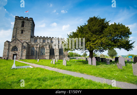 Il priorato di chiesa di St Mary e St Hardulph a Breedon sulla collina, LEICESTERSHIRE REGNO UNITO Inghilterra Foto Stock