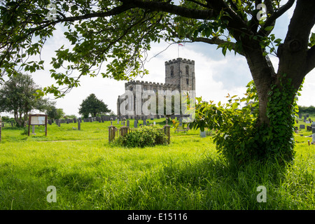 Il priorato di chiesa di St Mary e St Hardulph a Breedon sulla collina, LEICESTERSHIRE REGNO UNITO Inghilterra Foto Stock