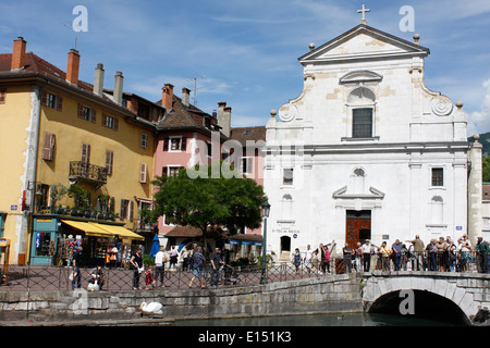 Chiesa di Saint Francois de Sales, la città vecchia di Annecy, Haute-Savoie, Rhône-Alpes, in Francia. Foto Stock