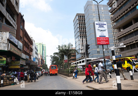 Nairobi dal centro città. Foto Stock