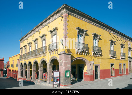 Il vecchio edificio storico Plaza Principal San Miguel De Allende Messico Foto Stock