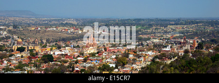 Vista panoramica di San Miguel De Allende Messico Foto Stock