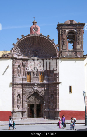 Templo de Nuestra Senora de la Salud Plaza Civica di San Miguel De Allende Messico Foto Stock