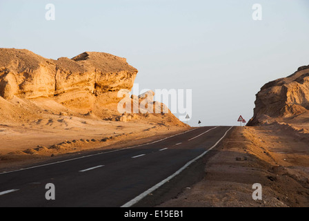 strada in Sinai Foto Stock