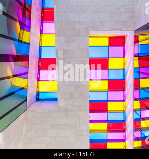 Germania Baden-Wuerttemberg, Waldenbuch, il soffitto della sala d'ingresso al Museo Ritter con opere d'arte di Daniel Buren Foto Stock