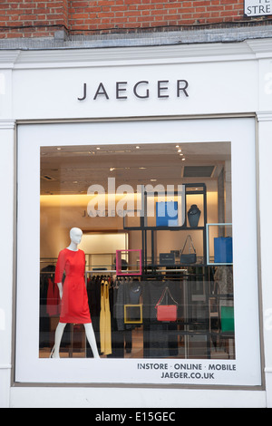 Jaeger Shop; Kings Road; Chelsea; Londra; Inghilterra; Regno Unito Foto Stock