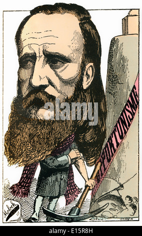 Henry Maret, 1837-1917, un giornalista francese e politico caricatura, 1882, da Alphonse Hector Colomb pseudonimo B. M Foto Stock