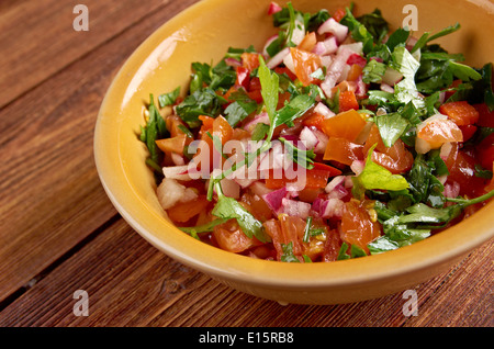 Pico de Gallo - In cucina Messicana.chiamato anche salsa fresca Foto Stock