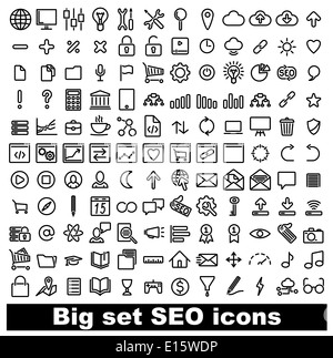 Set di icone di SEO Foto Stock