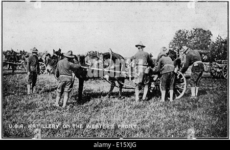 Prima Guerra Mondiale cartolina rilasciato dall'Y.M.C.A. Fondo di capanna nel 1916 Foto Stock