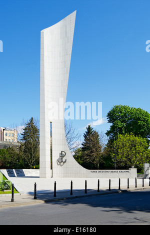 Monumento al polacco stato sotterraneo e esercito Home agire durante la II guerra mondiale, Varsavia, Polonia Foto Stock