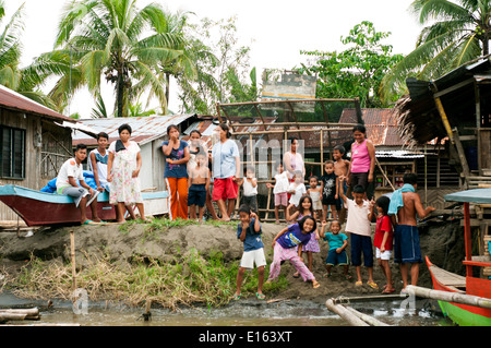 Villaggio in Barangay Bading, Butuan, Filippine Foto Stock