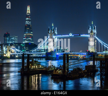 Londra - Shard al crepuscolo Foto Stock
