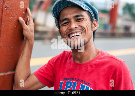 Uomo in Butuan, Filippine Foto Stock