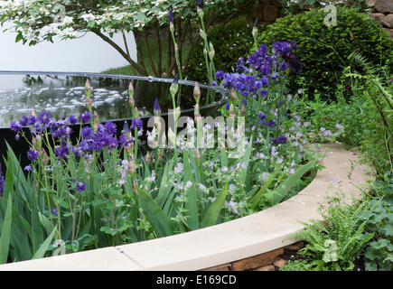 I popoli scelta vincitore nella sezione artigiani: RHS Chelsea flower show 2014 - Tour de Yorkshire Garden - Progettista di Alistair W Baldwin Foto Stock