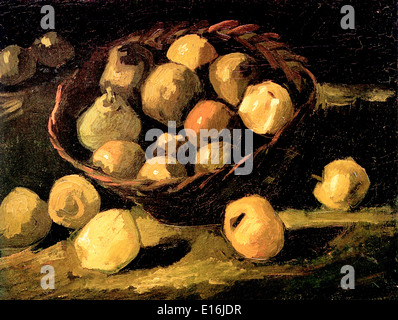 Cesto di mele di Vincent Van Gogh Foto Stock