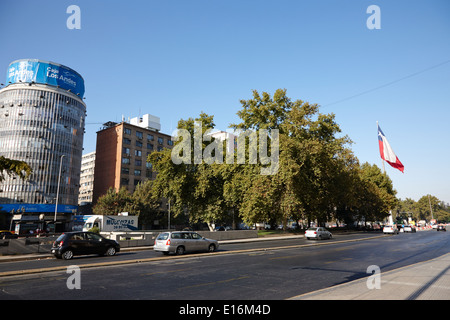Avenida Libertador General bernado O'Higgins downtown Santiago del Cile Foto Stock