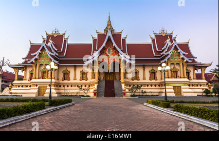 Wat That Luang Tai in Vientine, Laos Foto Stock