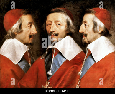 Il cardinale Richelieu di Philippe de Champaigne, 1642 Foto Stock