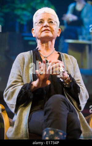 Jacqueline Wilson per bambini di lingua autore a Hay Festival 2014 ©Jeff Morgan Foto Stock