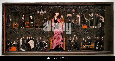 Corpus Domini Master di Vallbona de les Monges (Guillem Seguer ) Corpus della Cappella Santa Maria medievale di arte gotica Spagna - Spagnolo Foto Stock