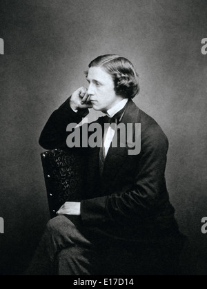 Lewis Carroll (1832-1898), autore inglese, matematico e fotografo. Data di nascita di Charles Lutwidge Dodgson, ha adottato il nome della penna Lewis Carroll la pubblicazione di Alice nel paese delle meraviglie nel 1865. Foto Stock