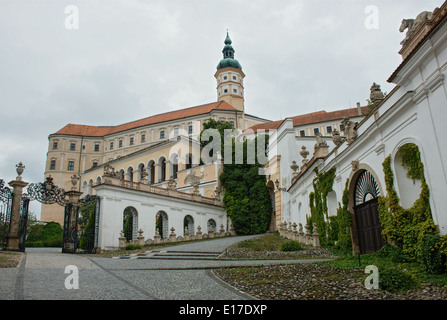 Mikulov castle, Repubblica Ceca Foto Stock