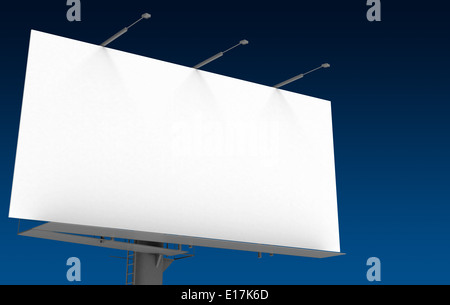 Outdoor Billboard Street (isolato con giuramento di clipping) Foto Stock