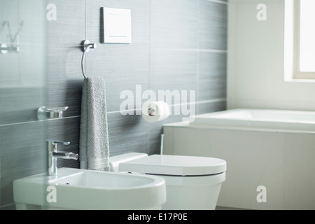 Bagno moderno Foto Stock