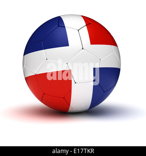 Calcio dominicana (isolato con percorso di clipping) Foto Stock