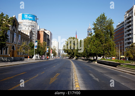 Avenida Libertador General bernado O'Higgins downtown Santiago del Cile