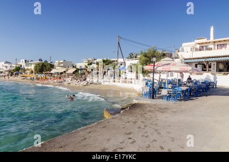 Agia Anna beach, Isola di Naxos, Cicladi Grecia Foto Stock