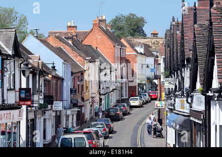 High Street, Droitwich Spa, Worcestershire. Foto Stock