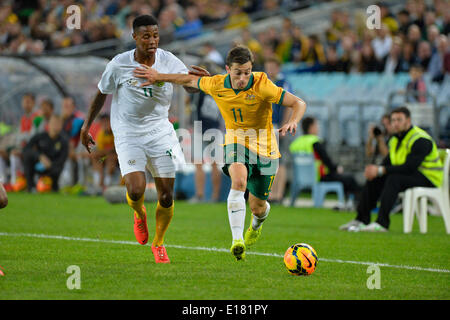 Sydney, Australia. 26 Maggio, 2014. in azione durante la pre-World Cup match amichevole tra Australia e Sud Africa da ANZ Stadium di Sydney. La partita si è conclusa con un pareggio. Credito: Azione Sport Plus/Alamy Live News Foto Stock