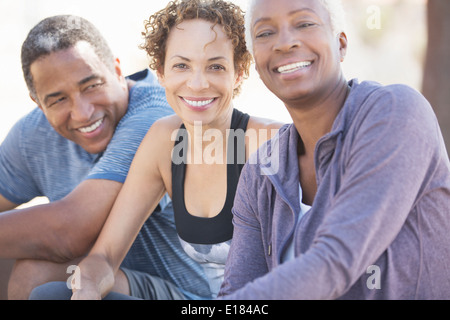 Ritratto di felice amici senior Foto Stock