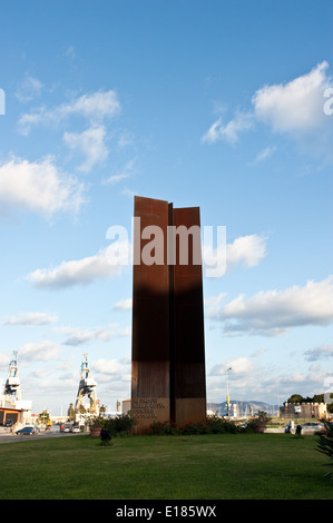 Monumento in memoria delle vittime della mafia Foto Stock