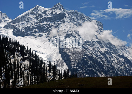 Montagna di neve a sonamarg,kashmir,l'india.Questa è una parte del Himalaya mountain. Foto Stock