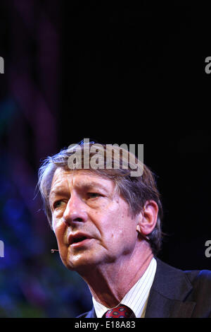 Hay on Wye, Regno Unito. 26 Maggio, 2014. Nella foto: PJ O'Rourke Re: Il Festival di fieno, Hay on Wye, Powys, Wales UK. Credito: D Legakis/Alamy Live News Foto Stock