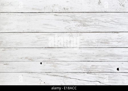 Legno bianco plance texture come sfondo naturale Foto Stock