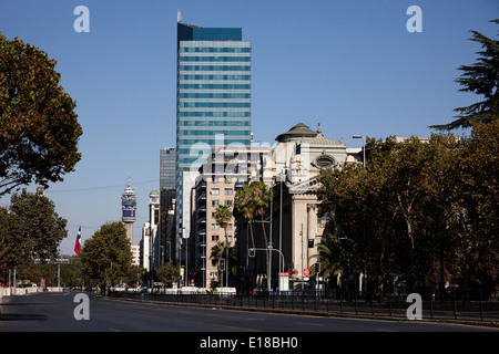 Avenida Libertador General bernado O'Higgins downtown Santiago del Cile