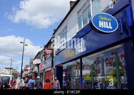 William Hill Scommesse shop in Luton Foto Stock