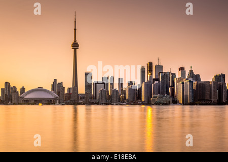 Toronto skyline al tramonto Foto Stock