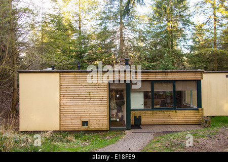 Woodland Lodges a Center Parcs La Foresta di Longleat, Wiltshire, Inghilterra, Regno Unito. Foto Stock