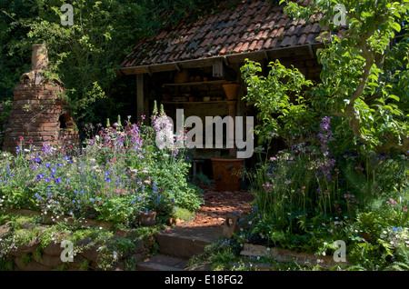 Egli DialAFlight Potter's Garden al RHS Chelsea Flower Show 2014. Foto Stock